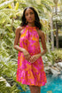 Mai Tai Floral Rumba Halter Dress